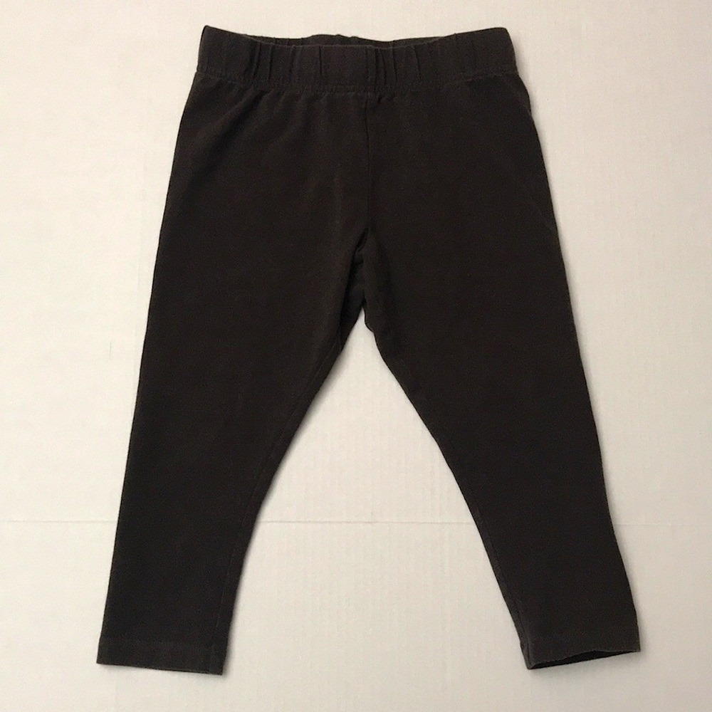 Lands' End Chocolate Brown Girls Capris Leggings Size 8